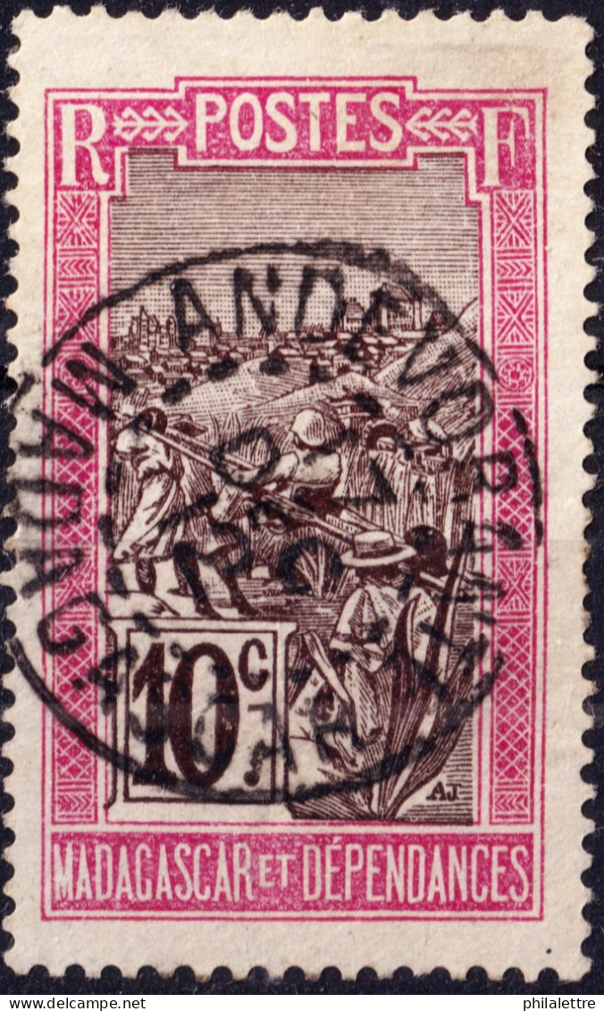 MADAGASCAR - 1912 - TàD "ANDEVORANTE / MADAGASCAR" Sur Yv.98 10c Rose & Brun-lilas - TB - Usados