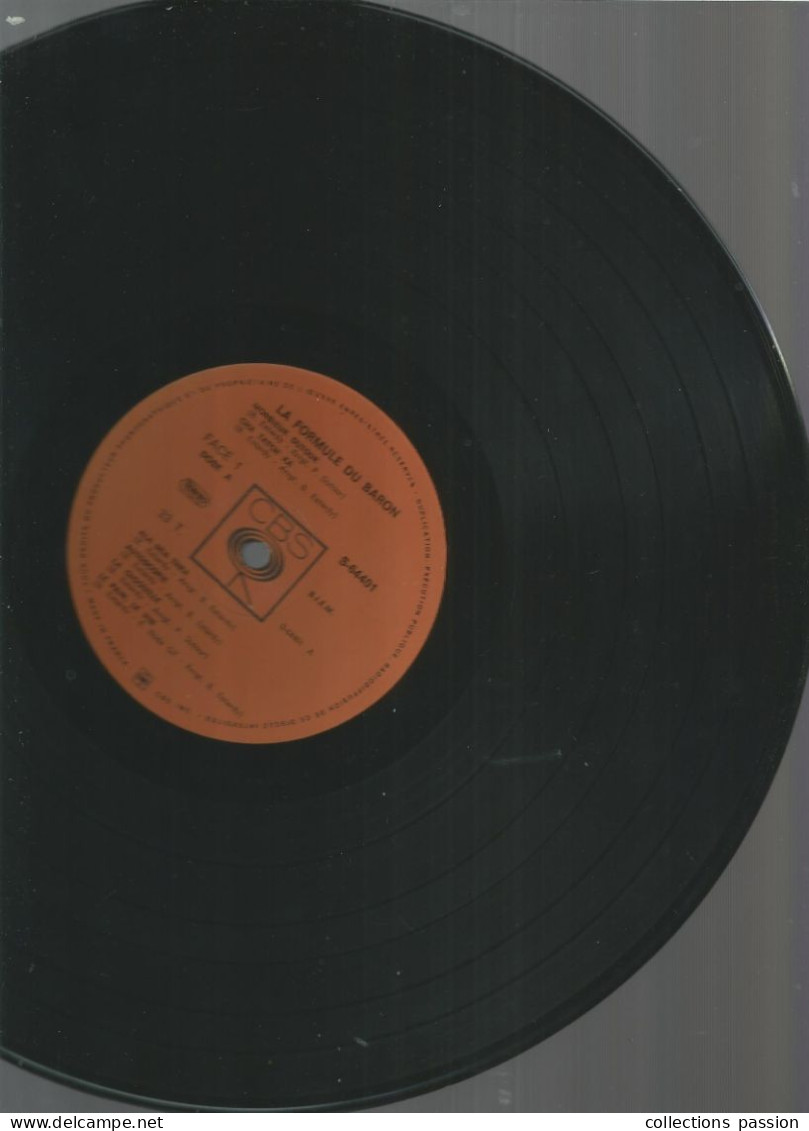 JCR, vinyle, 33 T - LP, LA FORMULE DU BARON, BERNARD ESTARDY, CBS S 64401 , 1971, 9 scans, envoi en RAR france: 10 e