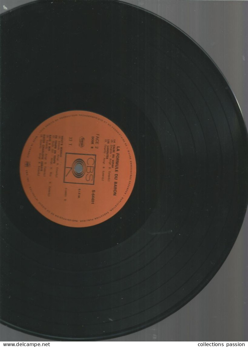 JCR, vinyle, 33 T - LP, LA FORMULE DU BARON, BERNARD ESTARDY, CBS S 64401 , 1971, 9 scans, envoi en RAR france: 10 e
