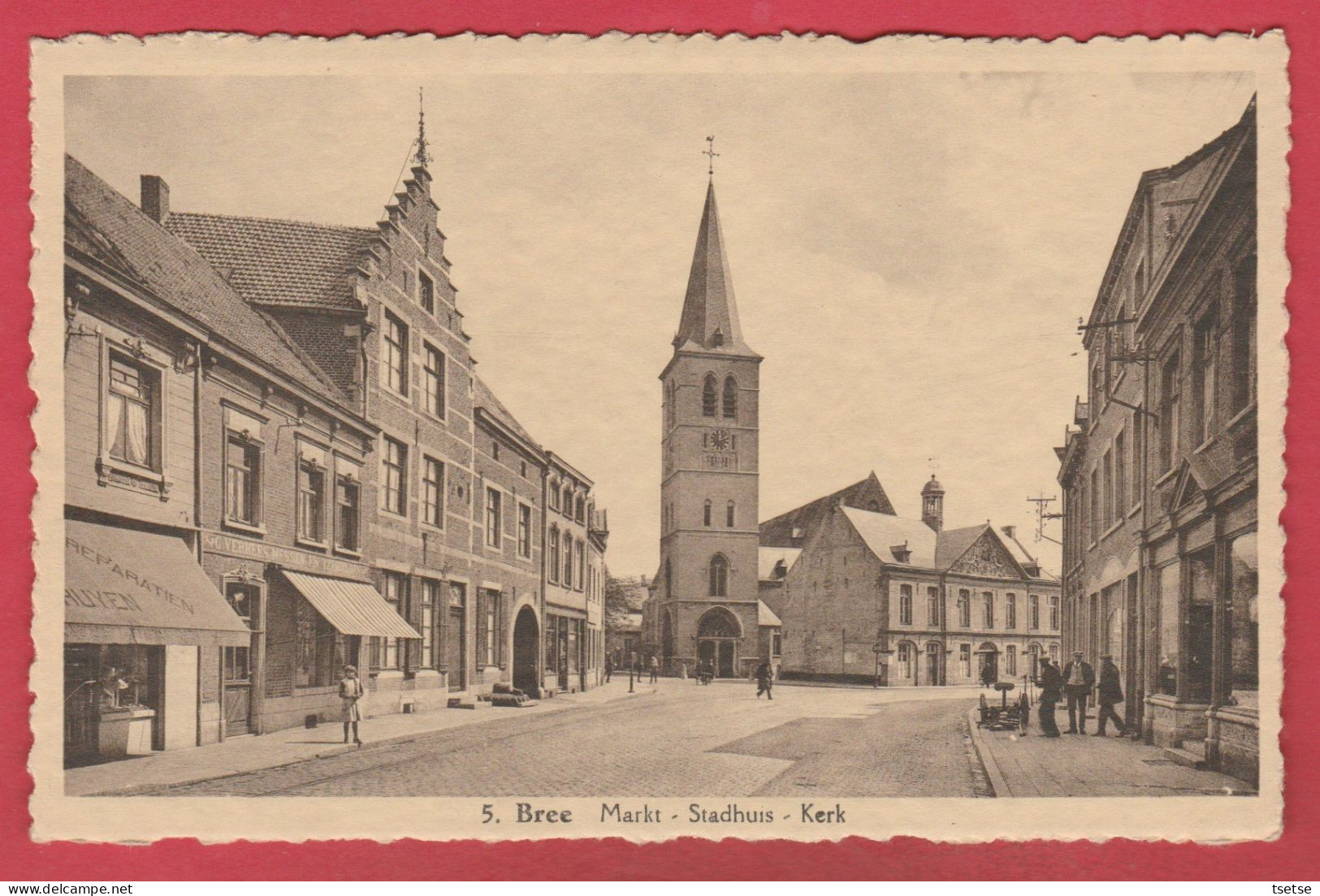 Bree - Markt - Stadhuis - Kerk ( Verso Zien ) - Bree