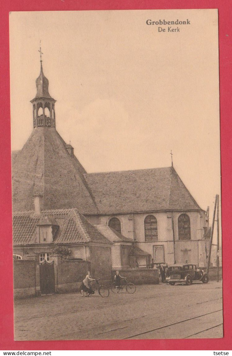 Grobbendonk - De Kerk ... Oldtimer ( Verso Zien ) - Grobbendonk