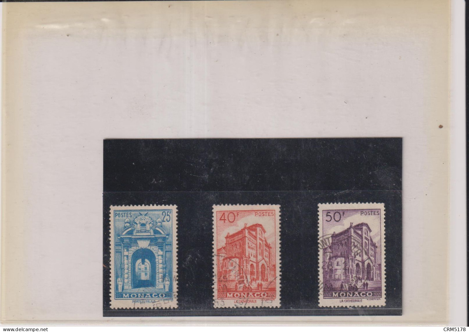 MONACO- 1948-LOT TP-OB-N°313 A-313 B-313 C-TB - Used Stamps