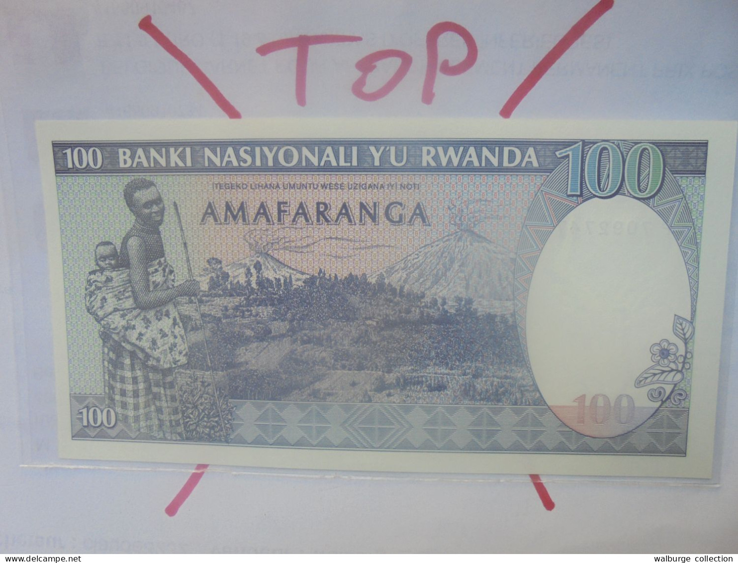 RWANDA 100 Francs 1989 Neuf (B.29) - Rwanda