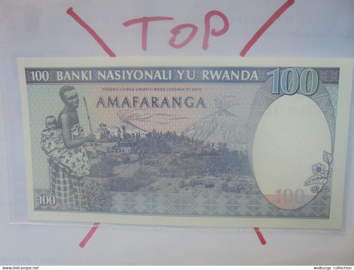 RWANDA 100 Francs 1989 Neuf (B.29) - Ruanda