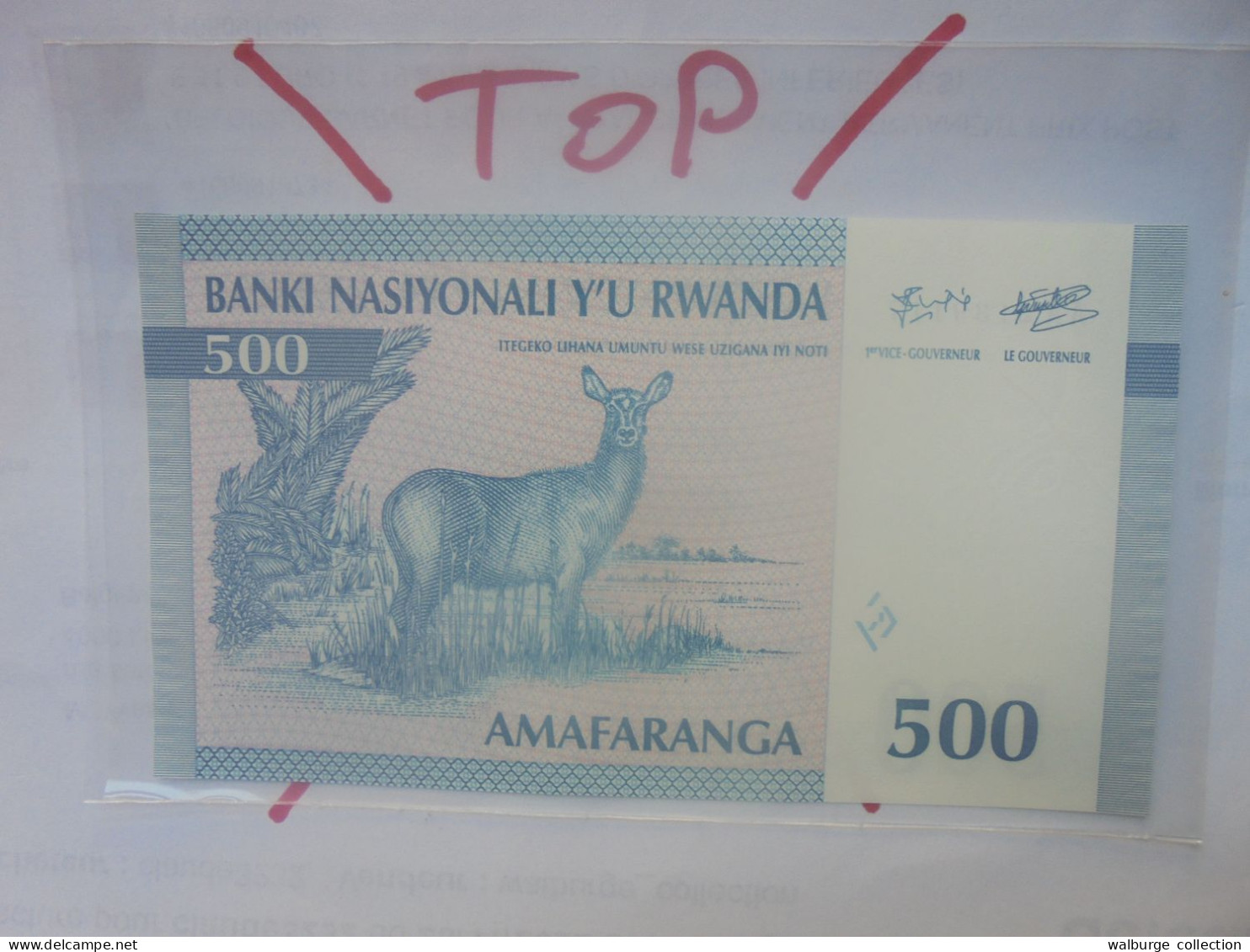 RWANDA 500 Francs 1994 Neuf (B.29) - Ruanda