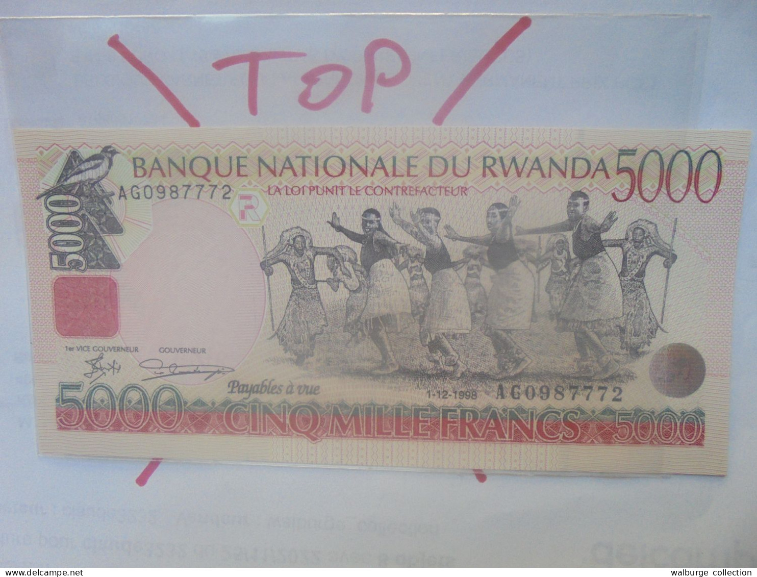 RWANDA 5000 Francs 1998 Neuf (B.29) - Rwanda