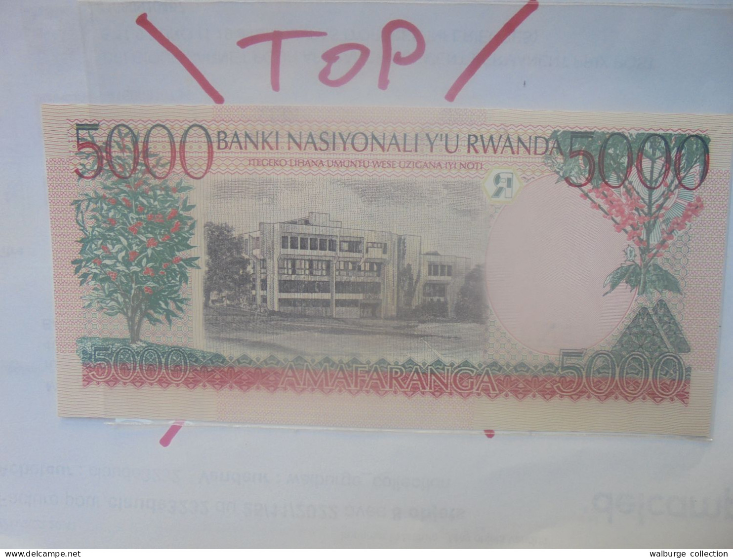 RWANDA 5000 Francs 1998 Neuf (B.29) - Ruanda