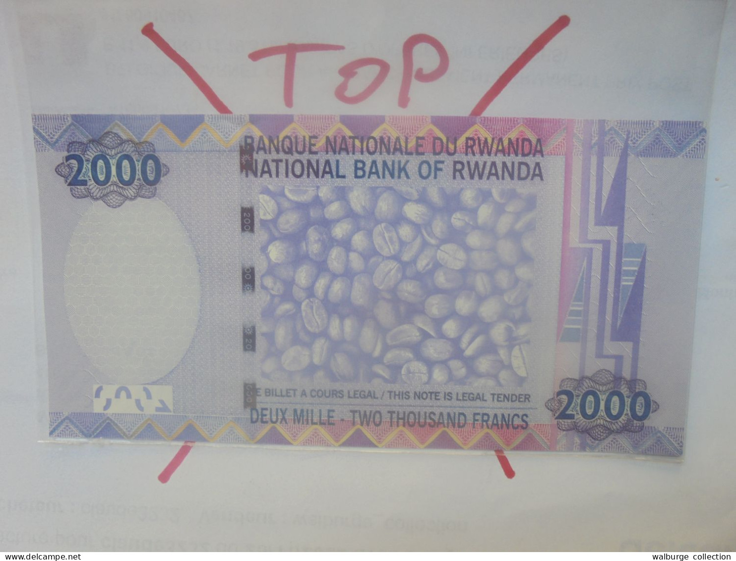 RWANDA 2000 Francs 2007 Neuf (B.29) - Ruanda