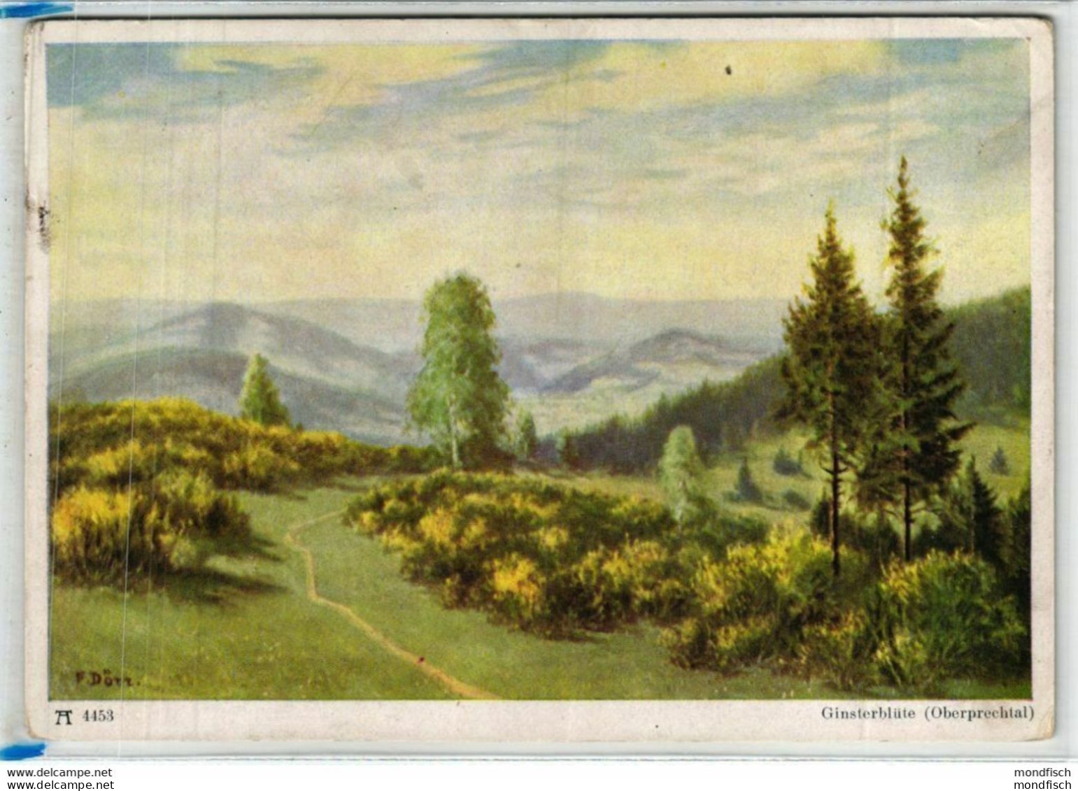 Ginsterblüte Im Oberprechtal - F. Dörr - Gemälde - Elzach
