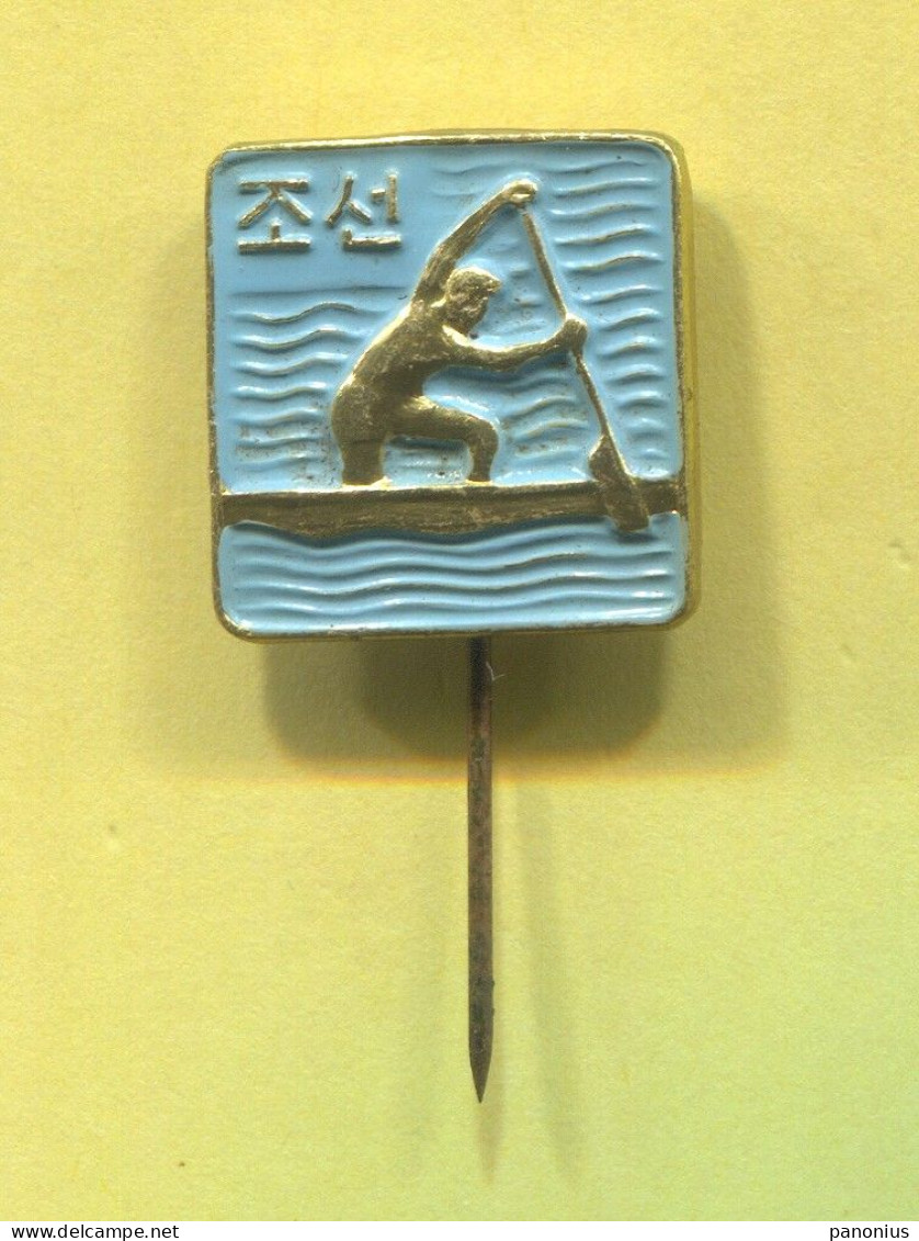 Rowing Kayak Canoe - China, Vintage Pin Badge Abzeichen - Rudersport