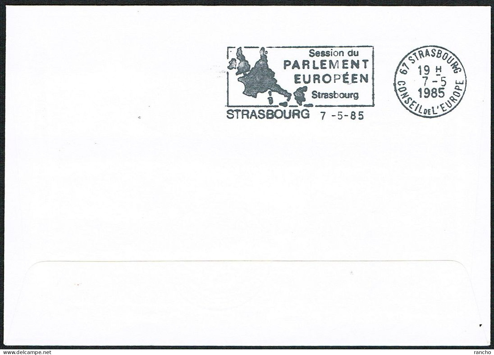 EUROPA FDC SERVICE . TIRAGE LIMITE Nr:136. DU CONSEIL DE L'EUROPE STRASBOURG .REYKJAVIK .3.5.1985.  .ISLAND. - Briefe U. Dokumente