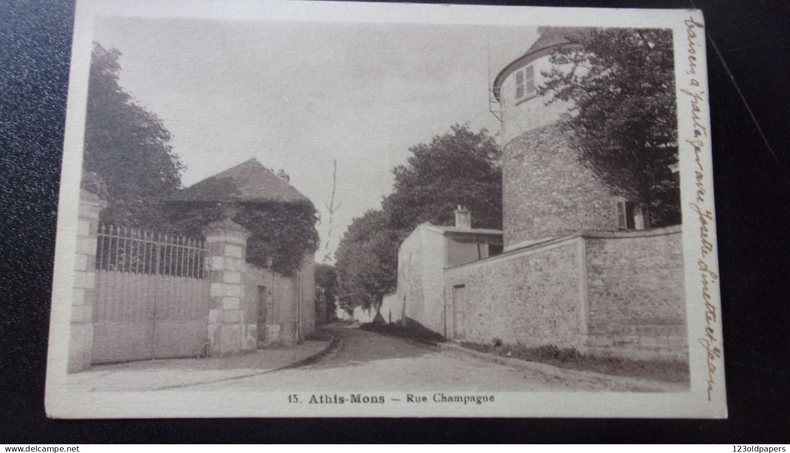 91 ATHIS MONS RUE CHAMPAGNE ECRITE - Athis Mons