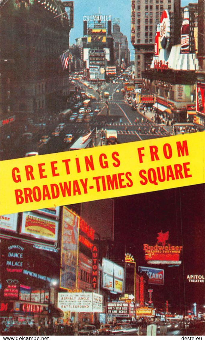 Greetings From Broadway-Times Square  New York - Broadway