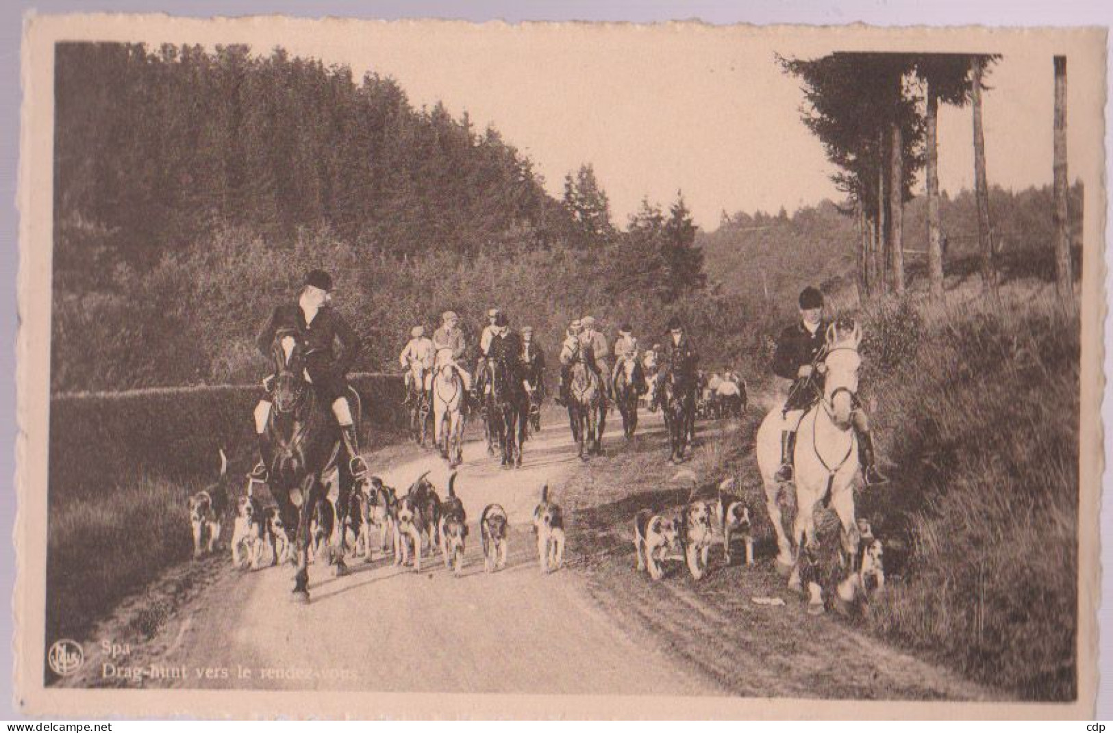 Cpa Spa  Chasse à Courre   1950 - Welkenraedt