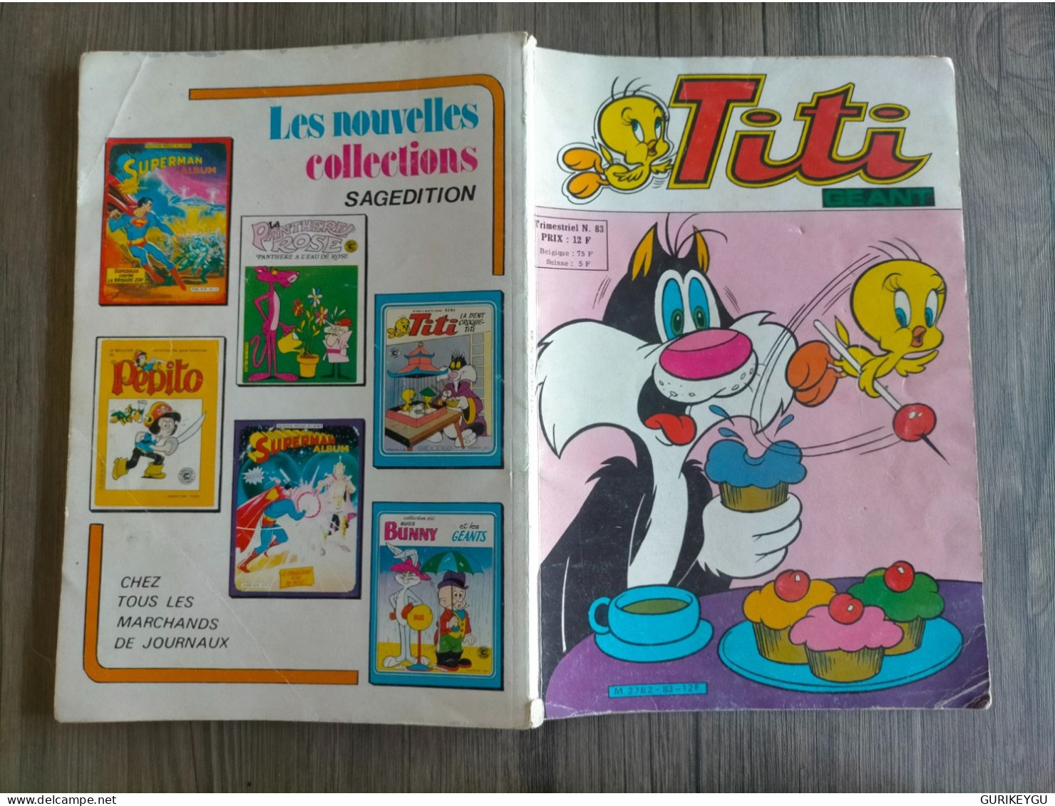 BD TITI Et SYLVESTRE GEANT N° 83 SAGEDITION EO De 1983 Sur 98 Pages - Tintin