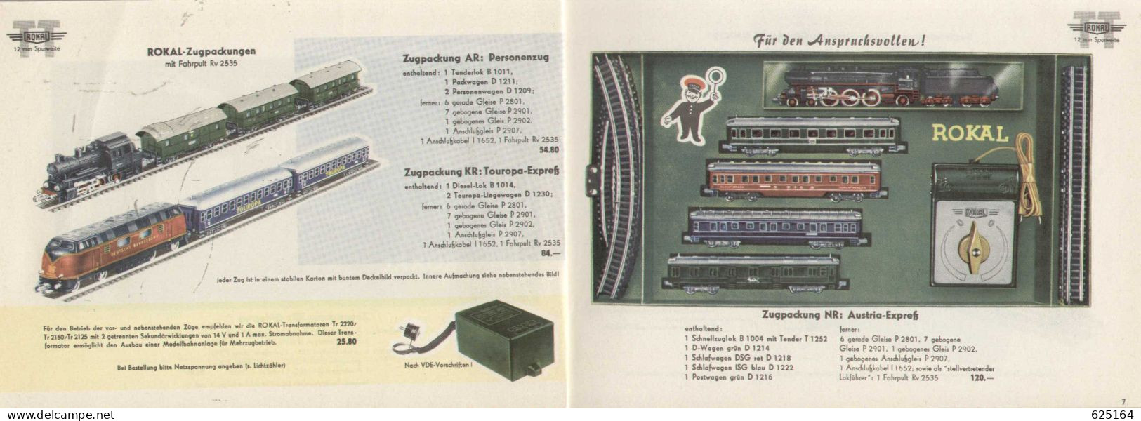 Catalogue Rokal 1959-60 Modellbahn Katalog Spurweit TT 1:120 12 Mm - Deutsch