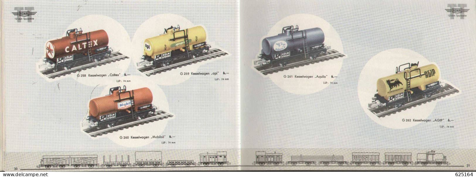 Catalogue Rokal 1959-60 Modellbahn Katalog Spurweit TT 1:120 12 Mm - Deutsch