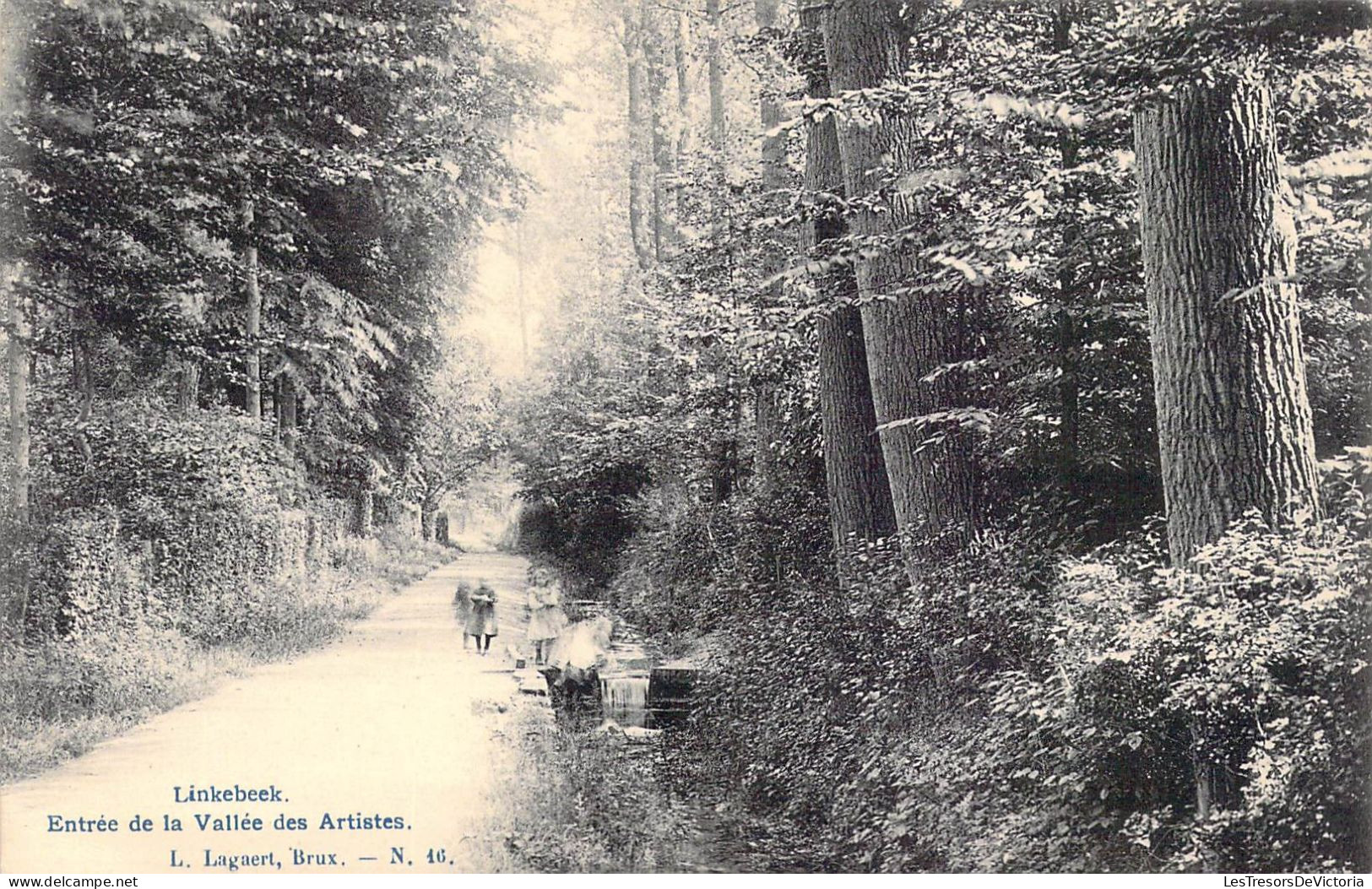 BELGIQUE - Linkebeek - Entrée De La Vallée Des Artistes - Carte Postale Ancienne - Linkebeek