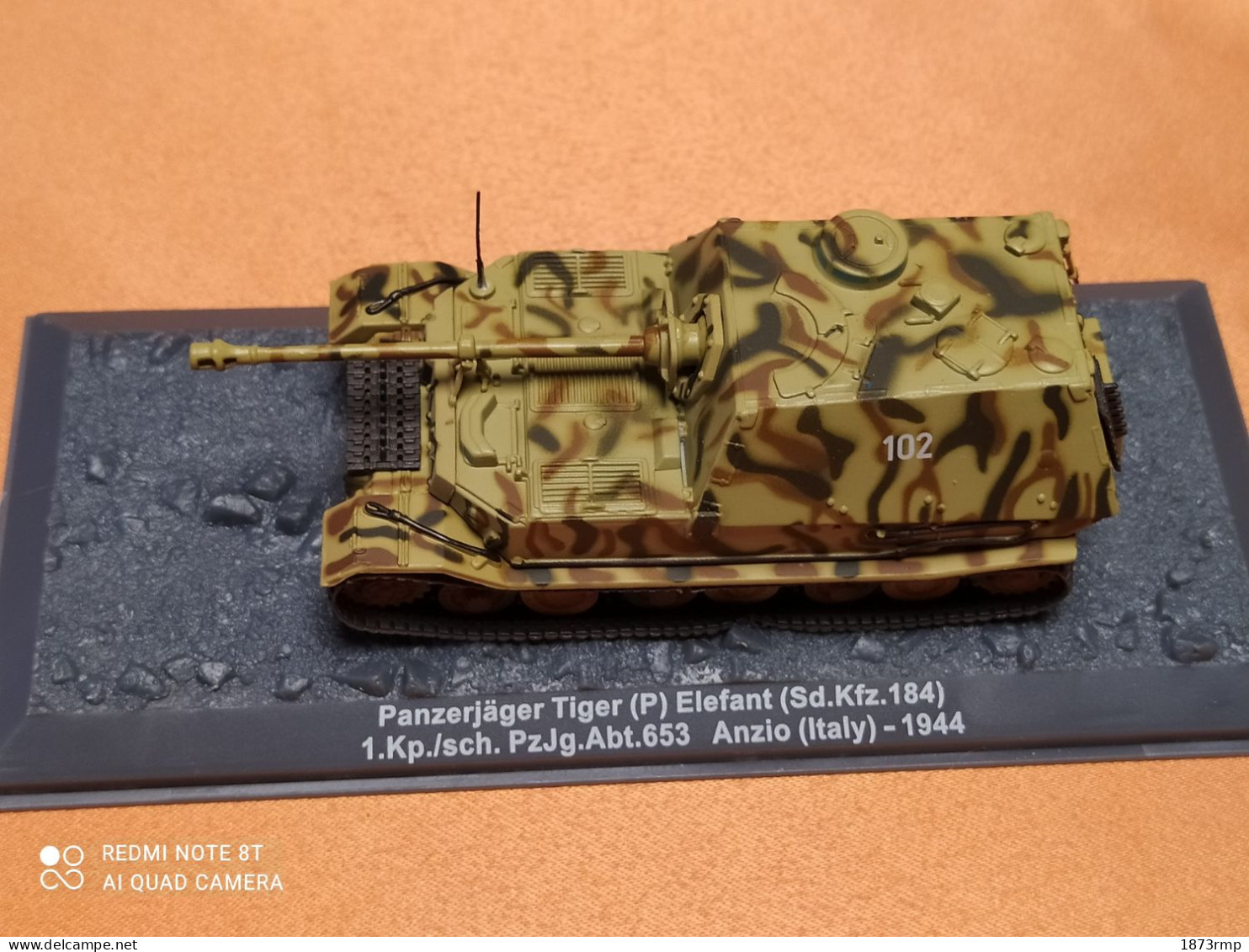 TIGER ELEPHANT SDKFZ 184 ITALIE 1944  ECHELLE 1/72 EME - Tanks