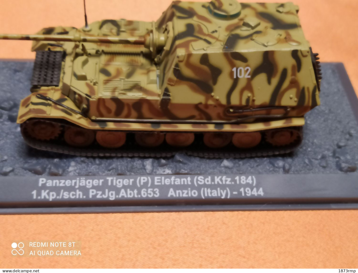 TIGER ELEPHANT SDKFZ 184 ITALIE 1944  ECHELLE 1/72 EME - Panzer