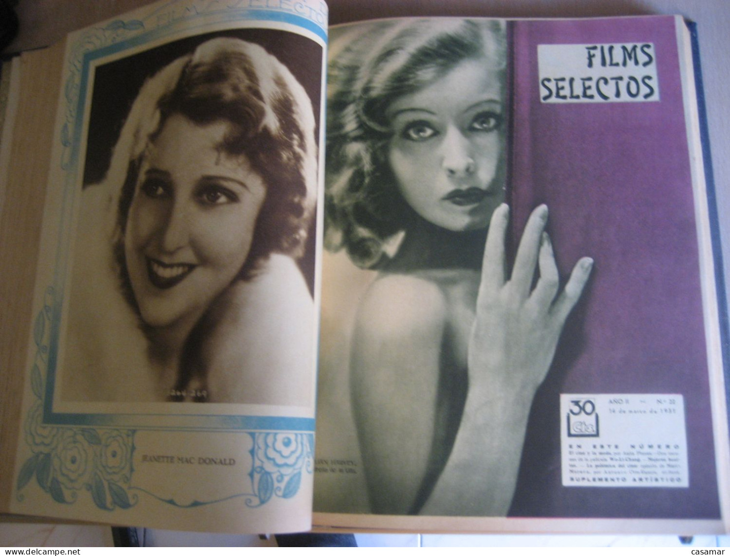 FILMS SELECTOS 12/37 1931 728 pgs. cine film cinema movie actor actress Weight +2kg CONSULT previously shipping costs