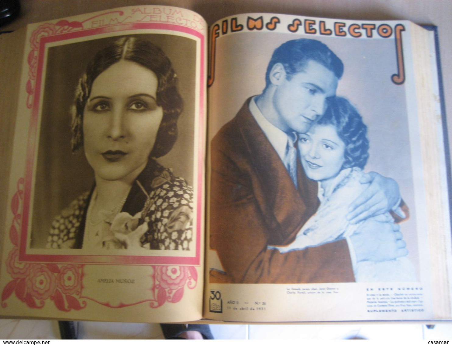 FILMS SELECTOS 12/37 1931 728 pgs. cine film cinema movie actor actress Weight +2kg CONSULT previously shipping costs