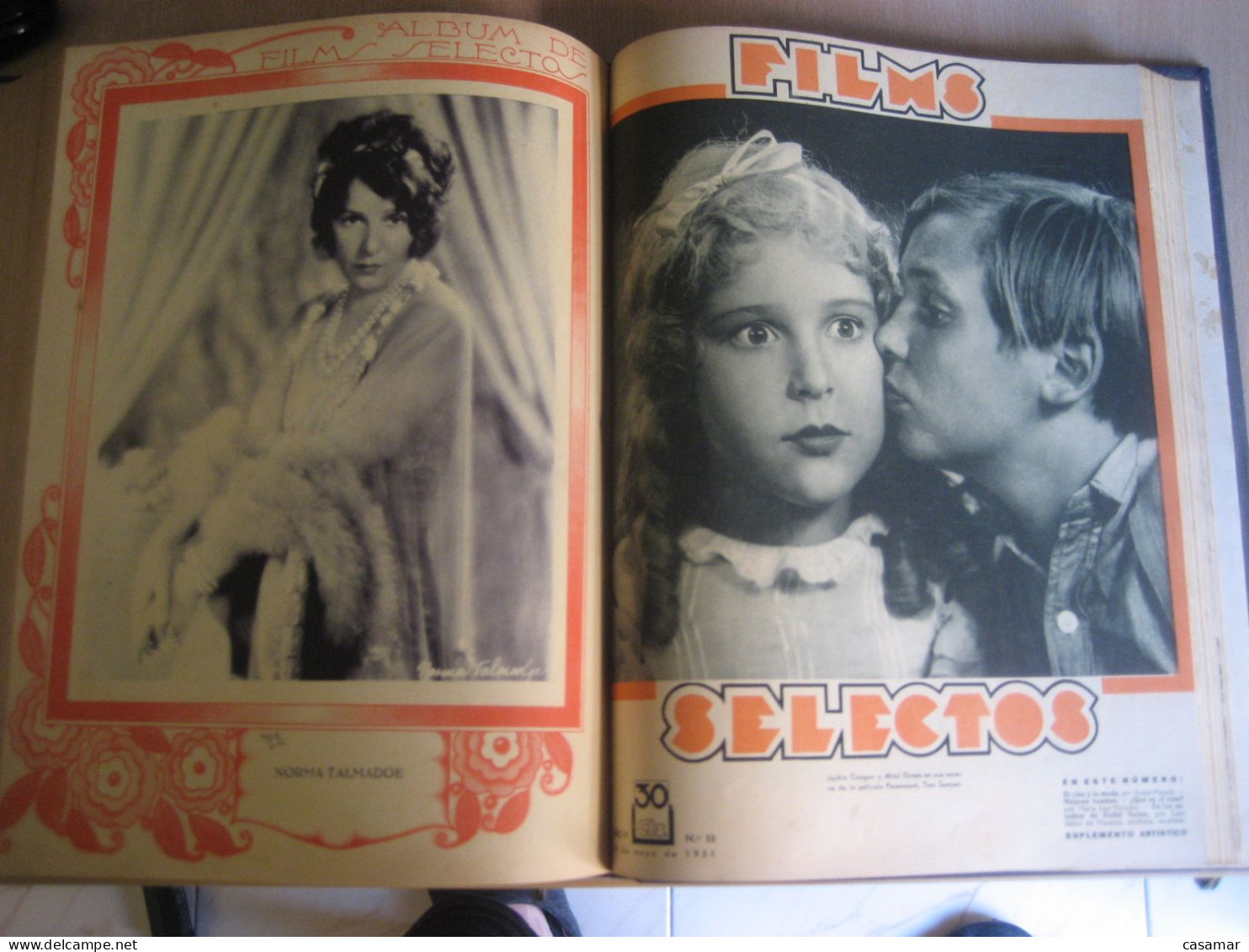 FILMS SELECTOS 12/37 1931 728 pgs. cine film cinema movie actor actress Weight +2kg CONSULT previously shipping costs