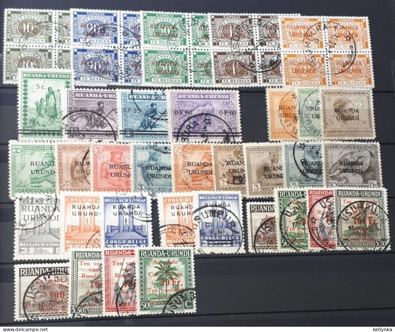 [4] Ruanda Urundi - Sélection De Timbres Oblitérés - Collections