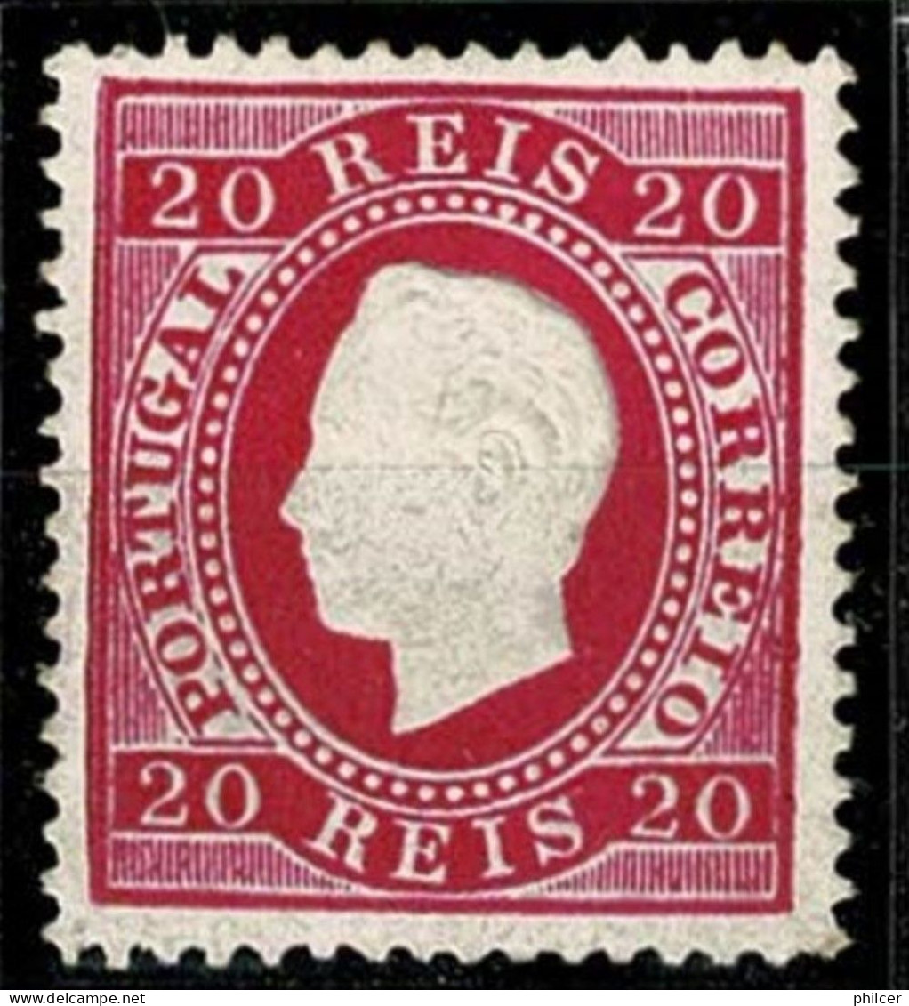 Portugal, 1884, # 66b Dent. 13 1/2, Tipo VI, MNG - Nuevos