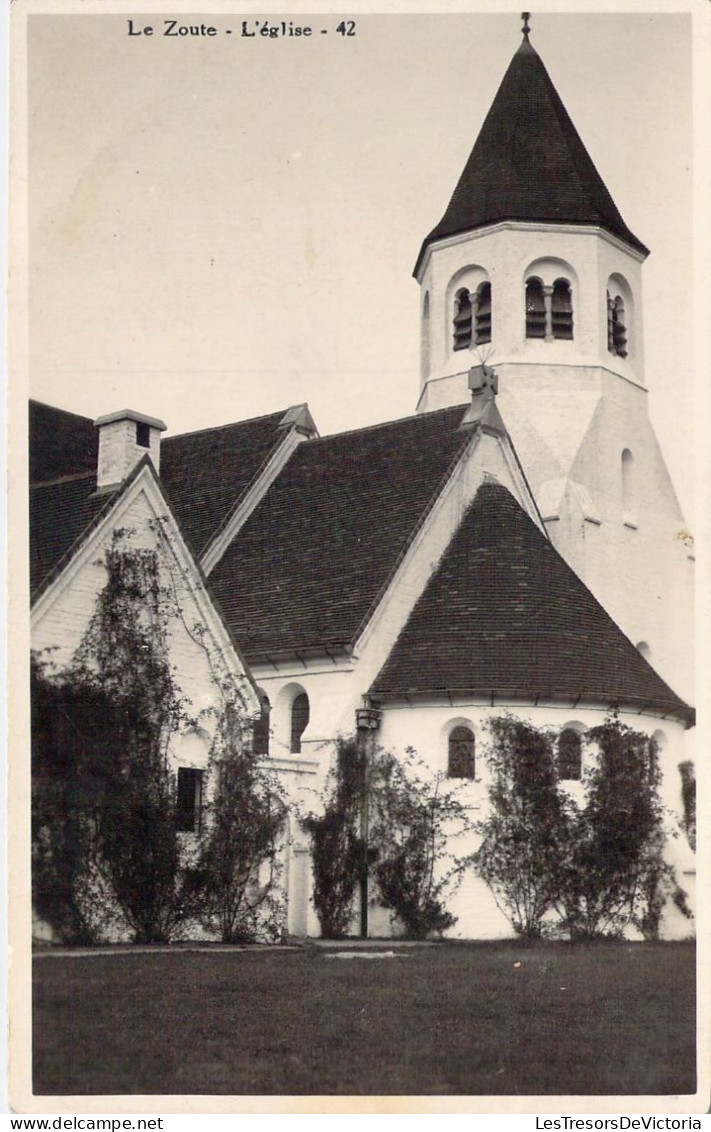 BELGIQUE - Le Zoute - L'Eglise - Carte Postale Ancienne - Knokke