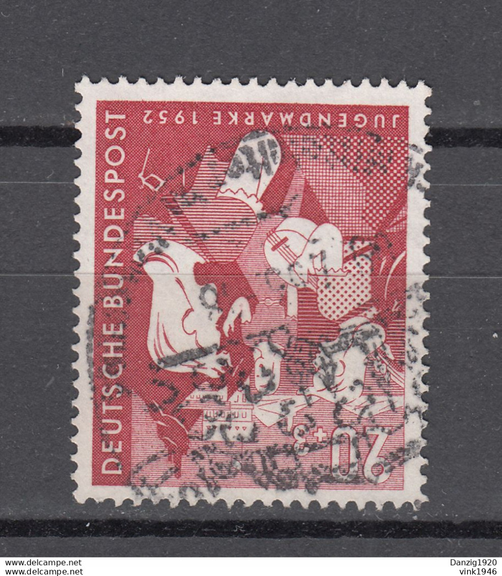 Bund 1952,Mi 154,Bundesjugendplan,Gestempelt(D3490) - Gebraucht