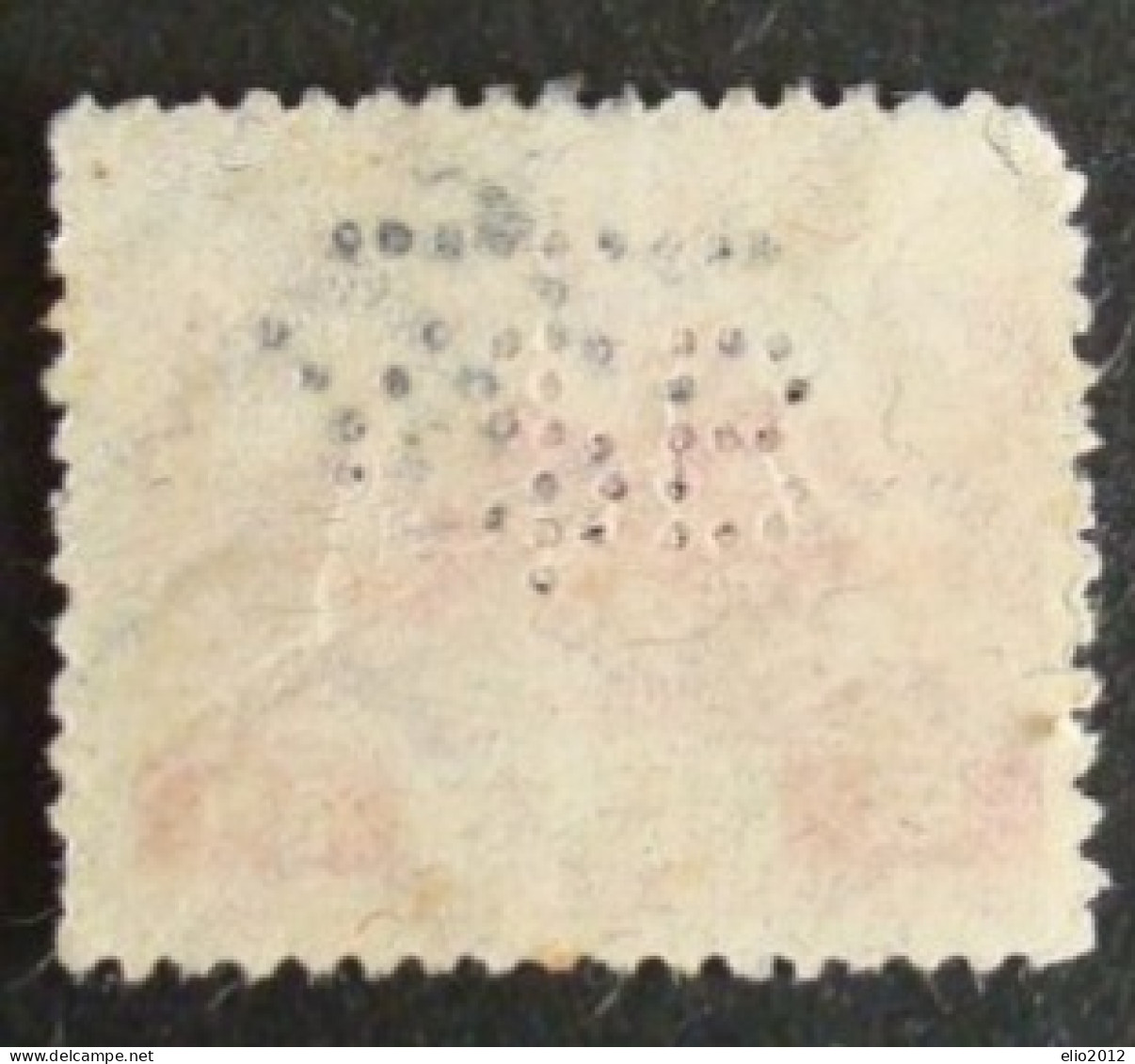Perfin Francobollo Giappone - 1926 - 6 S - Gebruikt