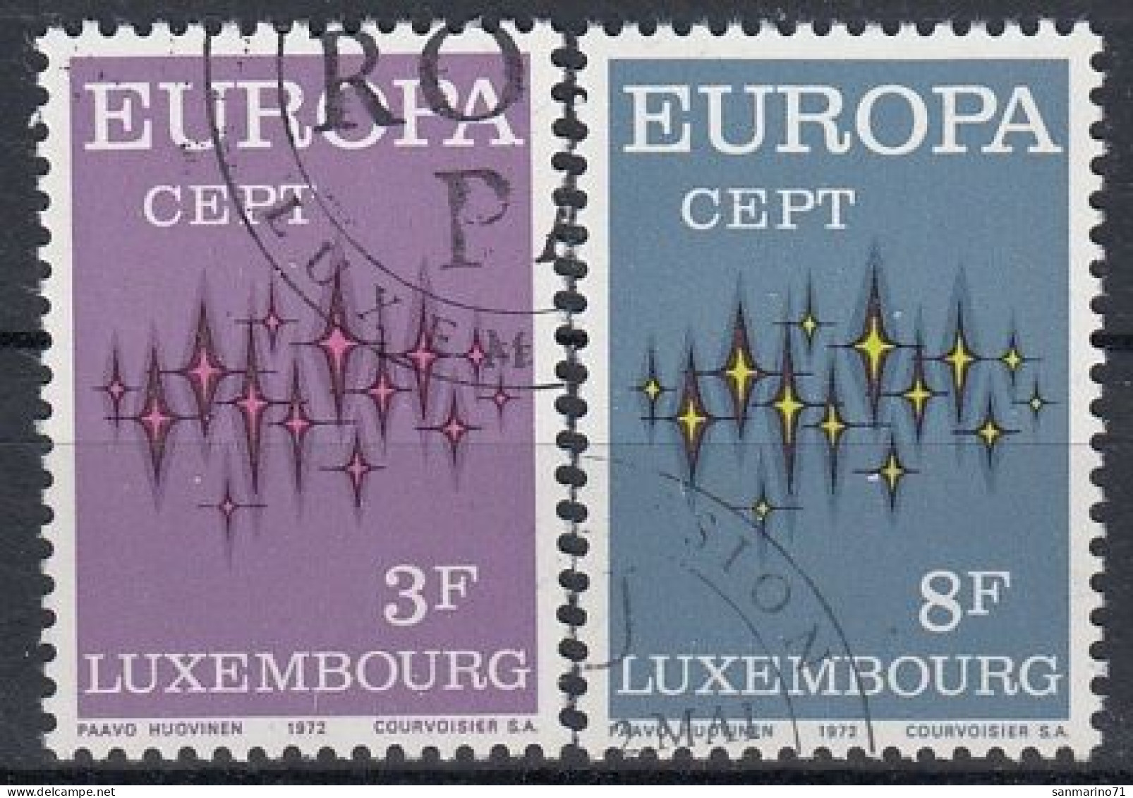 LUXEMBOURG 846-847,used,falc Hinged - 1972