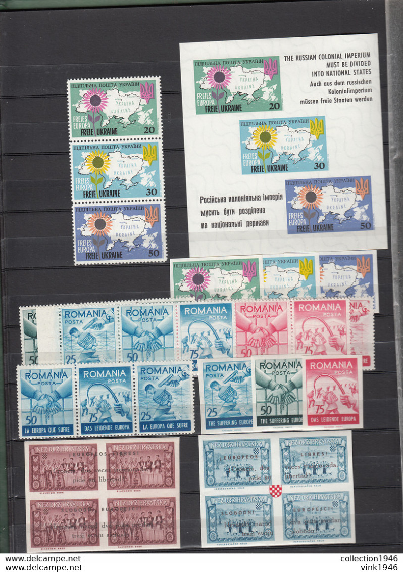 Romania Croatia,exile,europa,cept,europe,Huge Collection With TOP Issues,MNH/Postfris,Used/Gestempeld(C460) - Collezioni