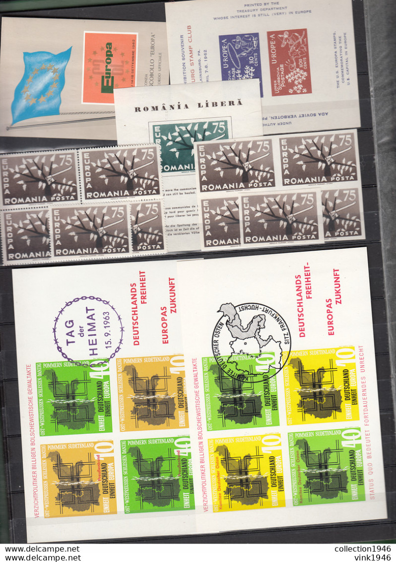 Romania Croatia,exile,europa,cept,europe,Huge collection with TOP issues,MNH/Postfris,Used/Gestempeld(C460)