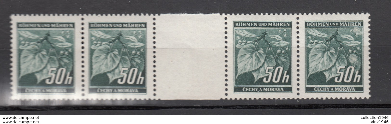 Böhmen Und Mähren 1940,4W Mit Zwischensteg,Postfrisch(D2528) - Other & Unclassified