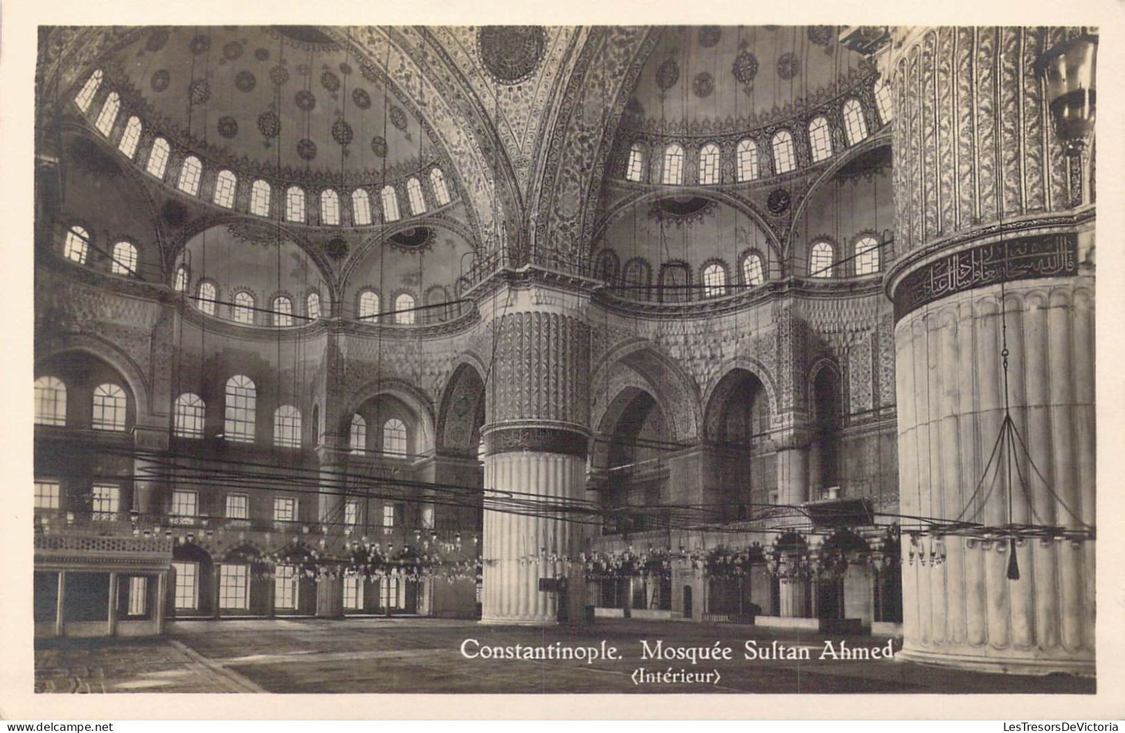 TURQUIE - Constantinople - Mosquée Sutlan Ahmed ( Intérieur ) - Carte Postale Ancienne - Turkey