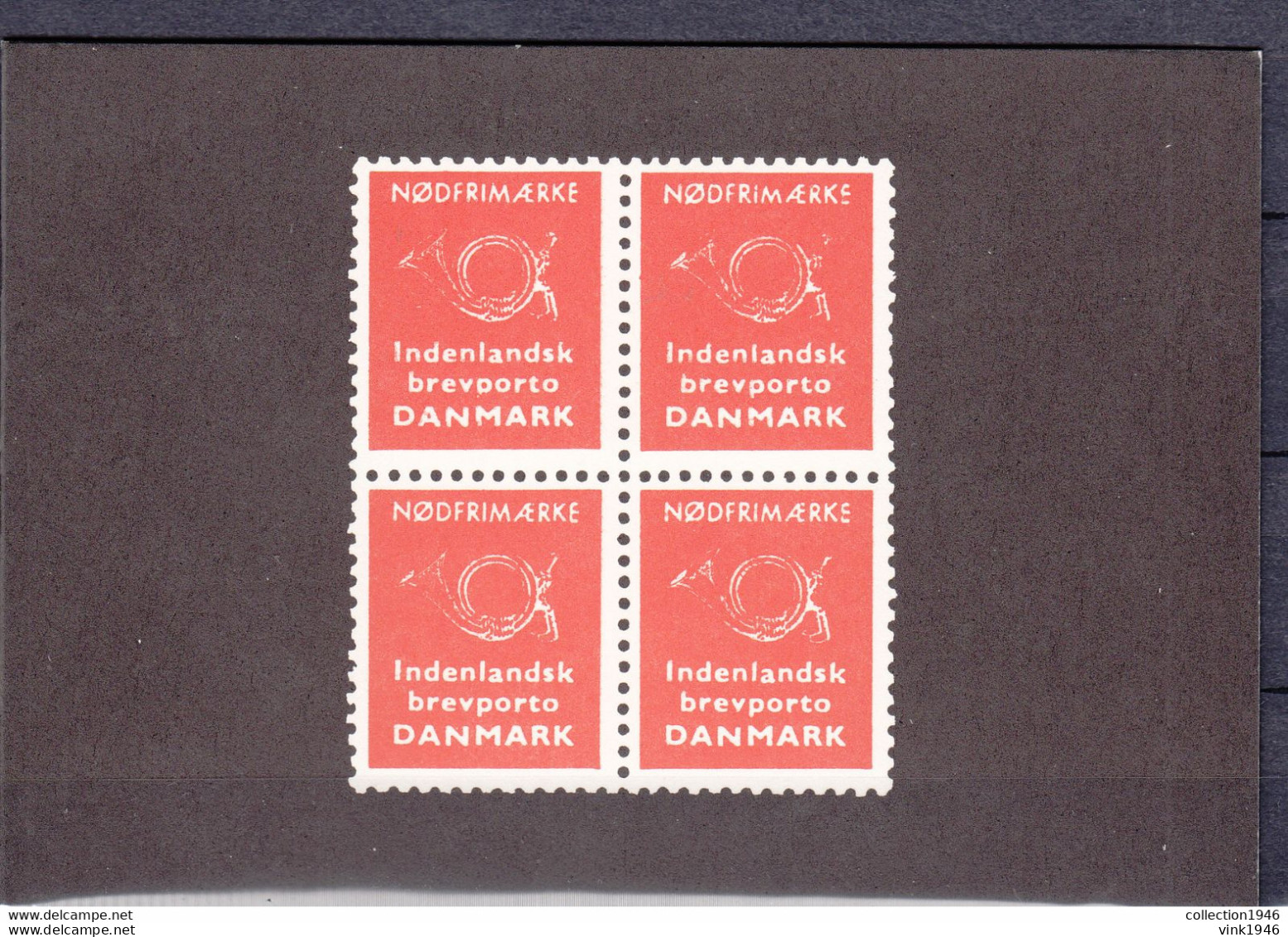 Denmark 1963,1V In Folder,nødfrimaerke Danmark 1963,MNH/Postfris(C783) - Nuevos