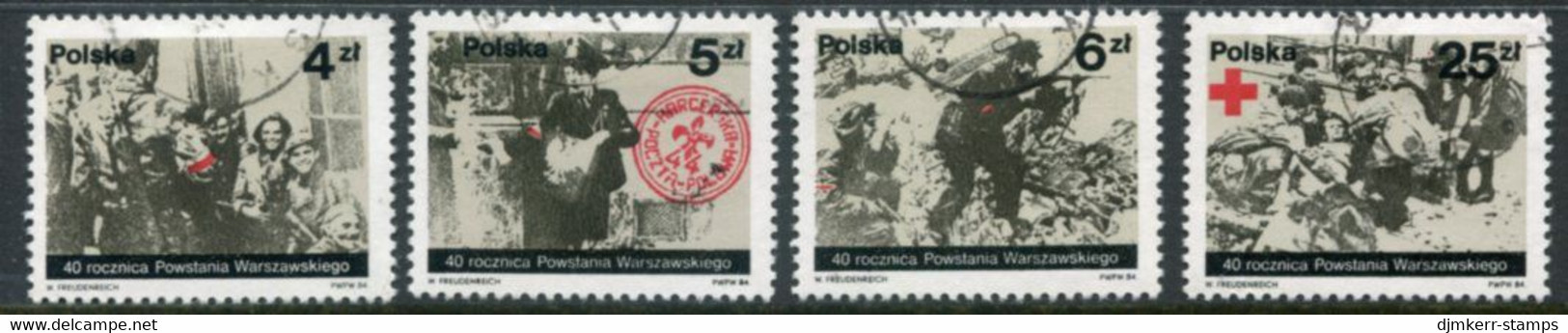 POLAND 1984 Warsaw Rising MNH / **.  Michel 2930-33 - Usados