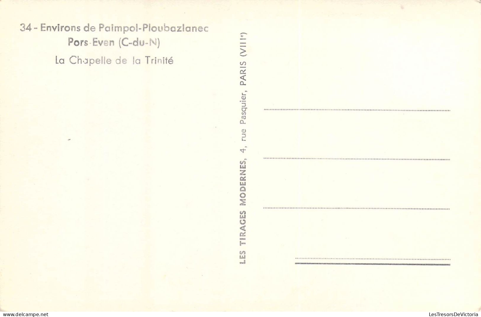 FRANCE - 22 - Environs De Paimpol-Ploubazlanec - La Chapelle De La Trinité - Carte Postale Ancienne - Ploubazlanec