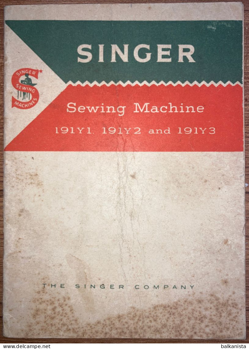 Singer Sewing Machine Manual - No 191Y1 - 191Y2 - 191Y3 - Andere Pläne