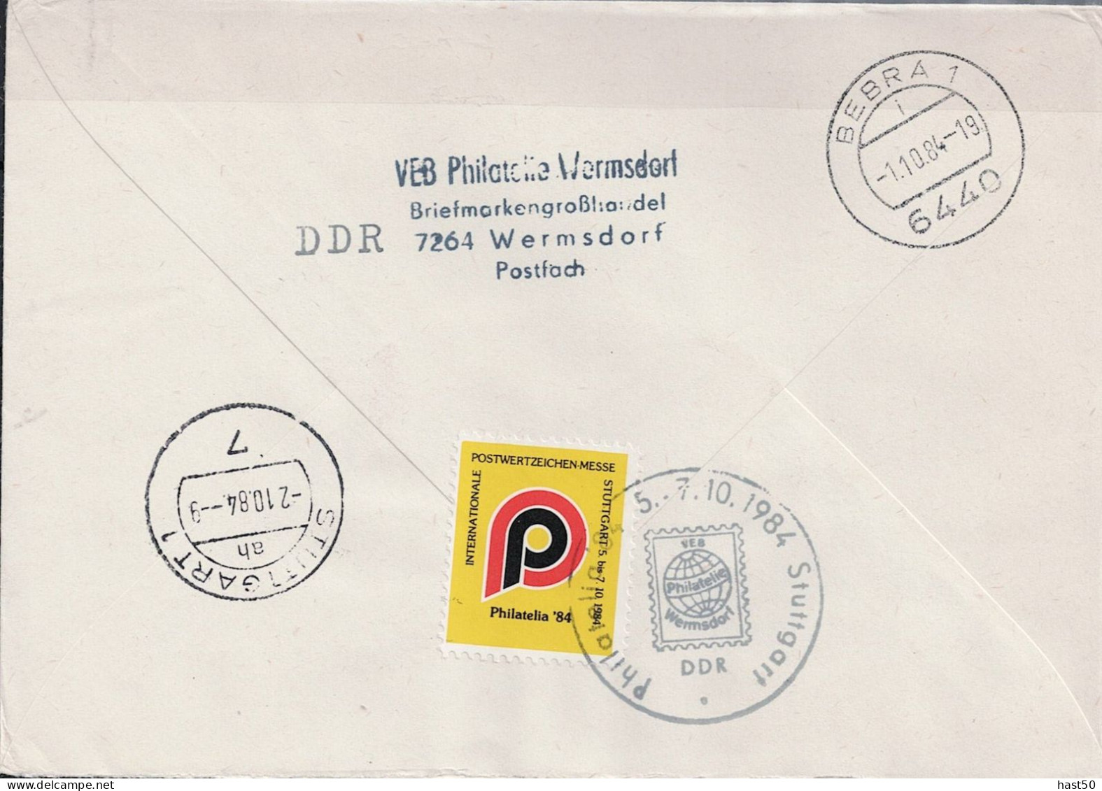 DDR GDR RDA - Privatumschlag "Burgen Und Schösser"" (MiNr: PU  1b) 1967 - Portogerechte Verwendung - Enveloppes Privées - Oblitérées