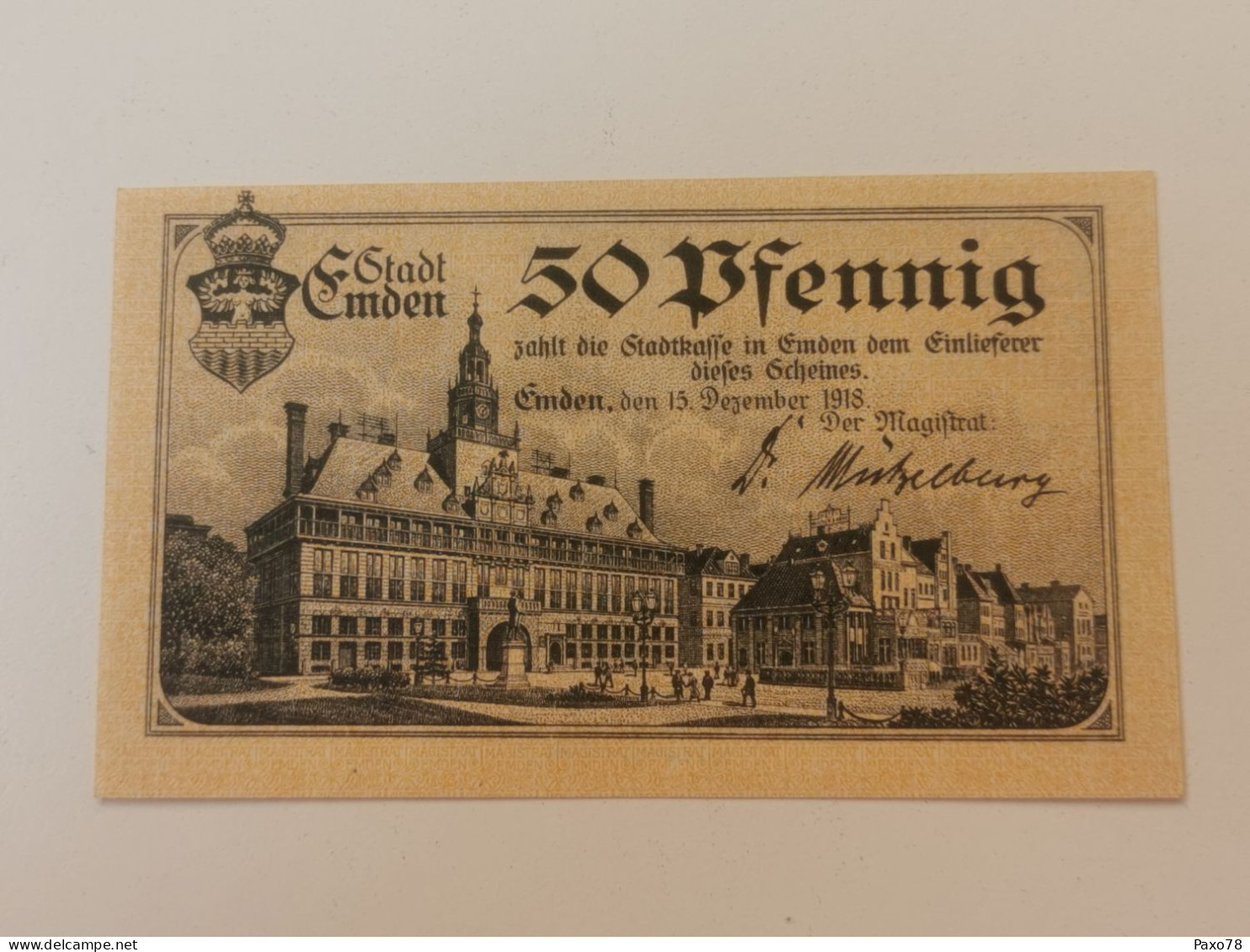 Allemagne Notgeld, 50 Pfennig Stadt Emden - Non Classés