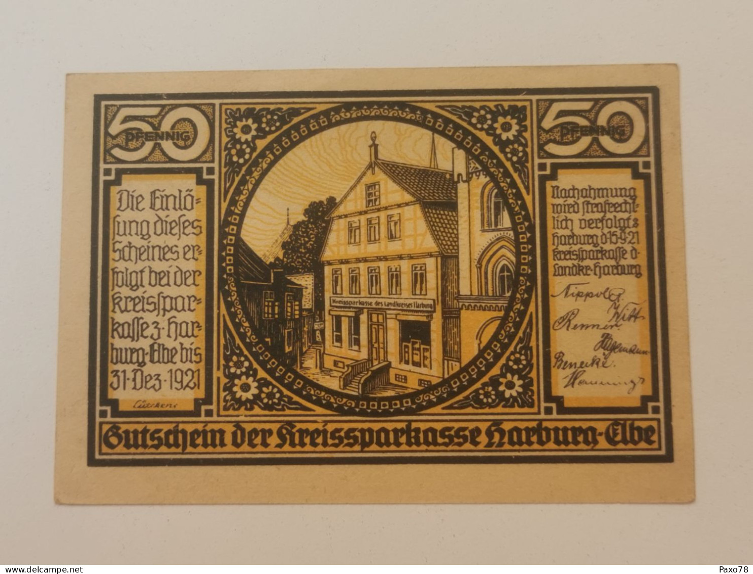 Allemagne Notgeld, 50 Pfennig Stadt Harburg Elbe - Zonder Classificatie