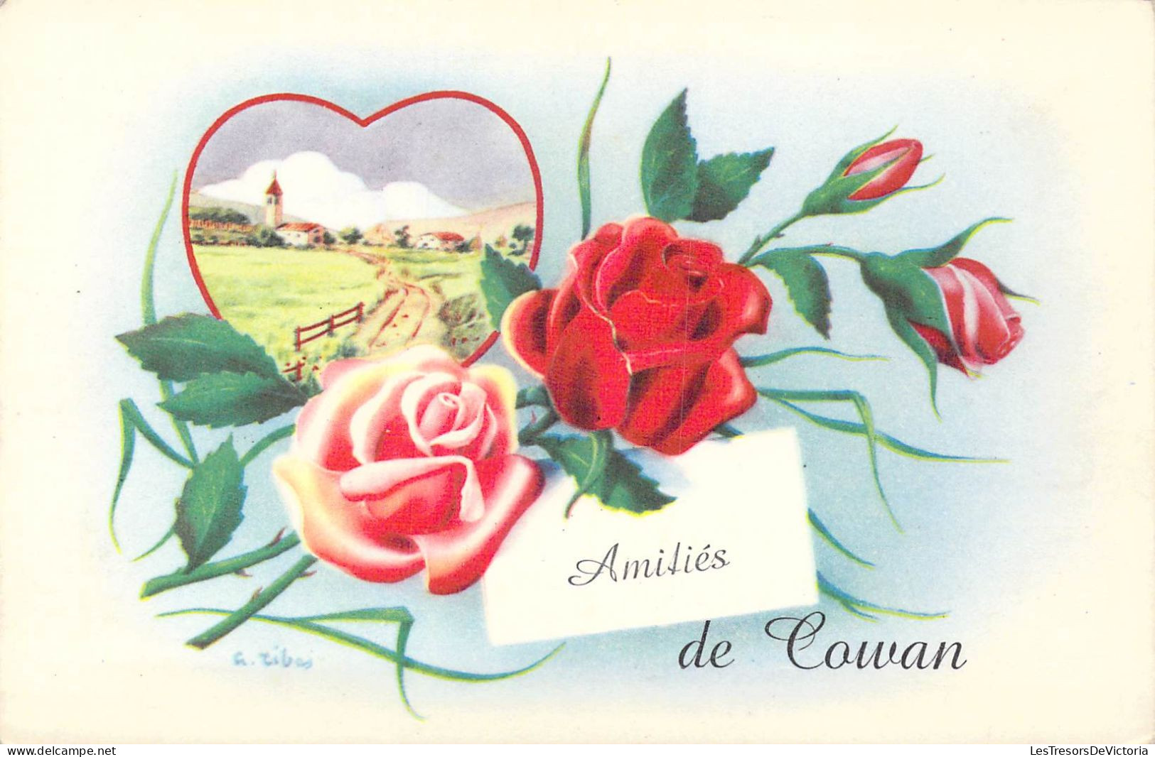 BELGIQUE - Amitiés De Cowan - Carte Postale Ancienne - Houffalize