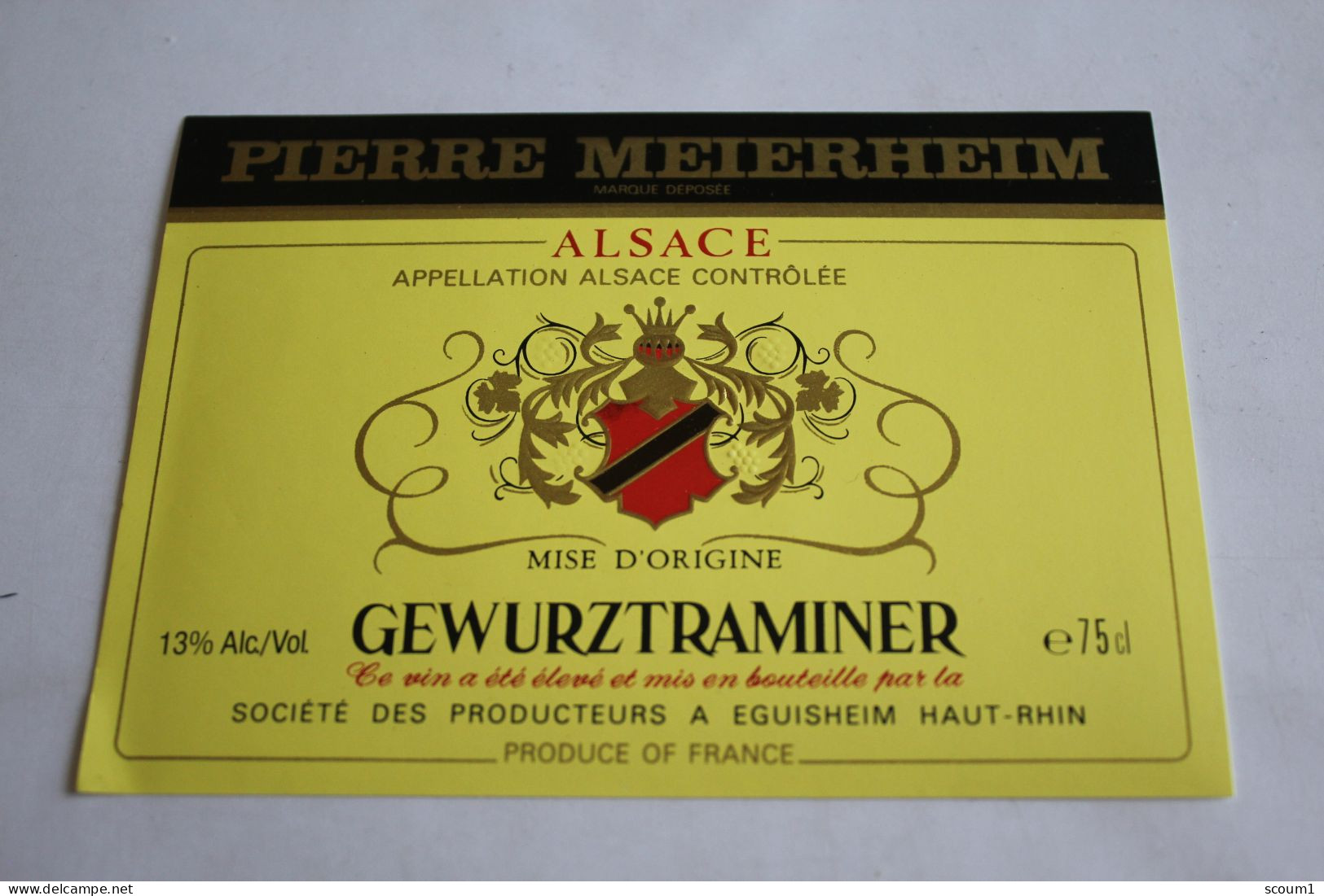 GEWURZTRAMINER Societe Des Producteurs A Eguisheim - Gewurztraminer