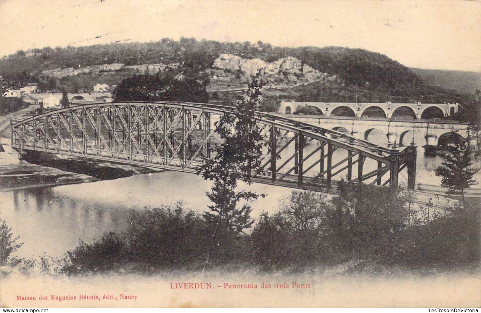 FRANCE - 54 - Liverdun - Panorama Des Trois Ponts - Carte Postale Ancienne - Liverdun