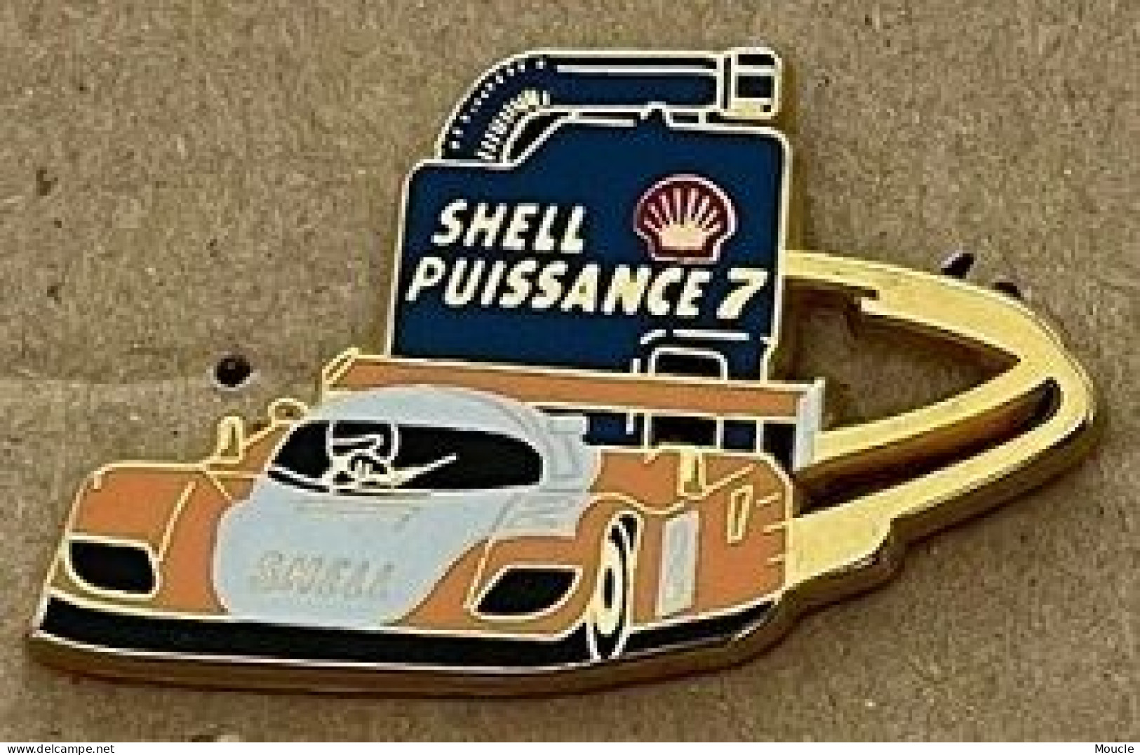 SHELL PUISSANCE 7 - BIDON - COQUILLAGE - VOITURE ORANGE N°2 - EGF - ARTHUS BERTRAND PARIS - CAR - AUTO -   (32) - Brandstoffen