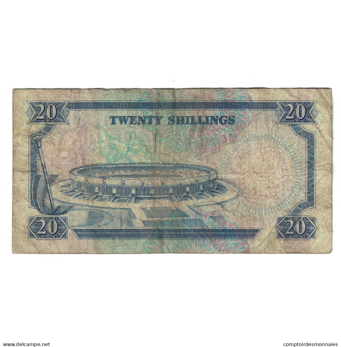 Billet, Kenya, 20 Shillings, 1991, 1991-07-01, KM:25d, TB - Kenya