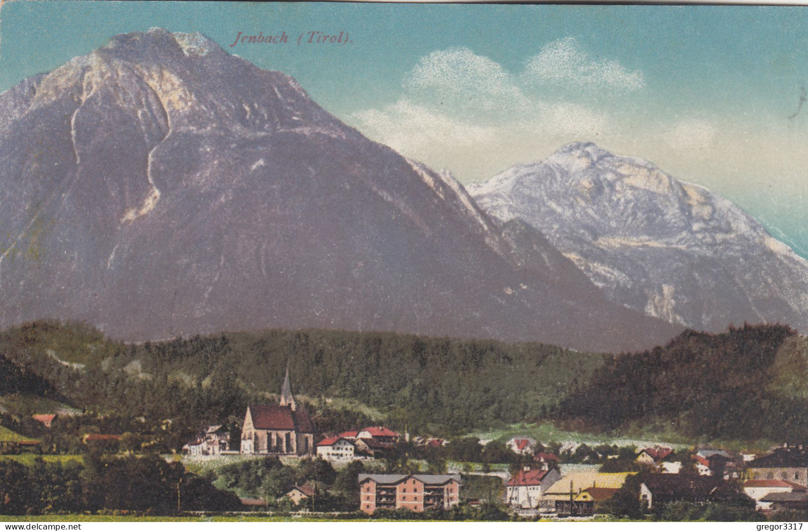 C9929) JENBACH - Tirol - Kirche Häuer Details ALT - Jenbach